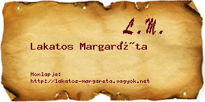 Lakatos Margaréta névjegykártya